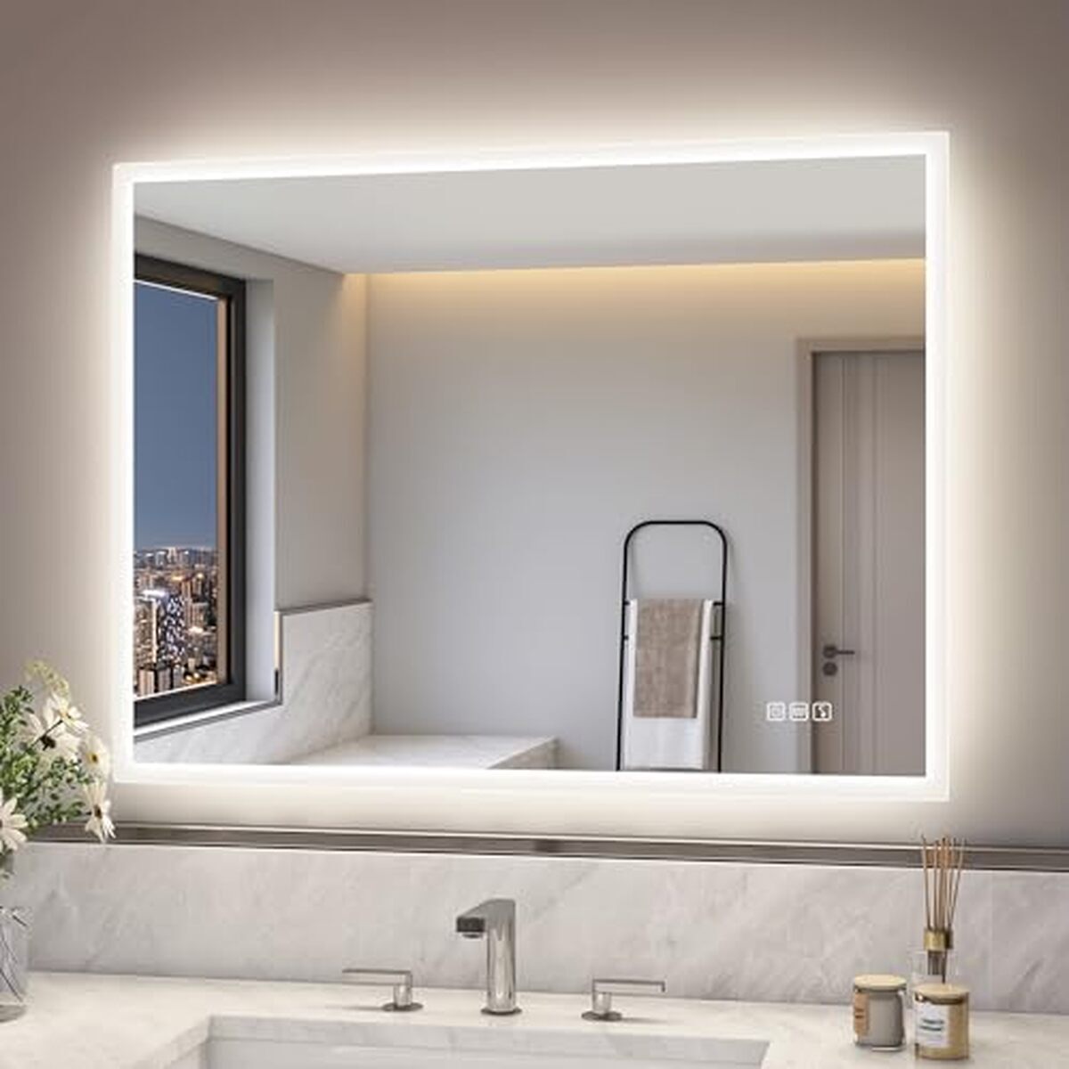 Test du miroir lumineux S'bagno 60x80cm : l'accessoire high-tech pour votre salle de bain