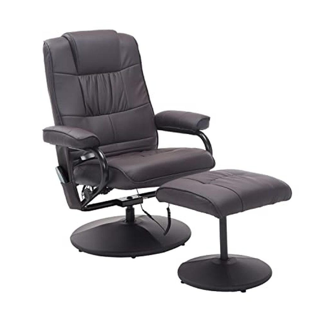 Test fauteuil de massage électrique HOMCOM relaxant chocolat