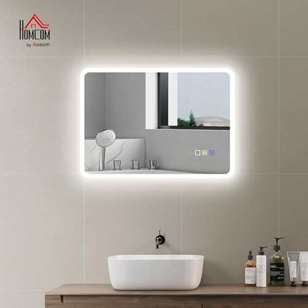 Découvrez le miroir lumineux HOMCOM : design high-tech, lED intégrées et fonctionnalités innovantes pour transformer votre salle de bain avec style et modernité. 