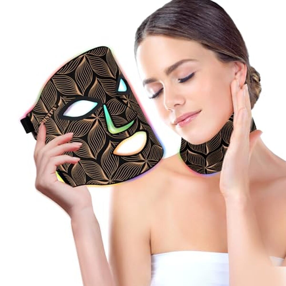 Test du masque facial LED 7 couleurs : thérapie lumineuse maison efficace