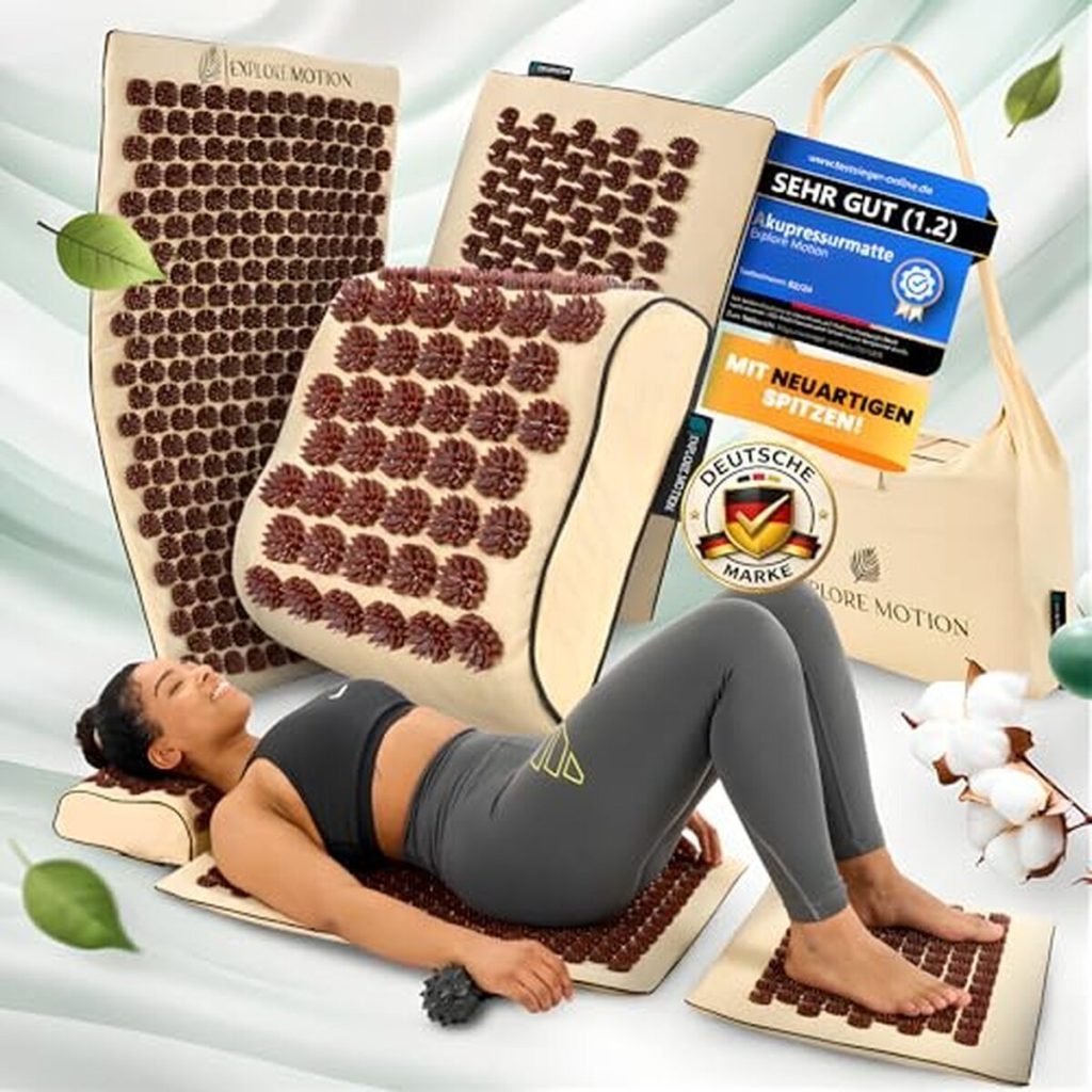 Test du tapis d'acupression Explore Motion 6 en 1 : massage antistress et détente ultime