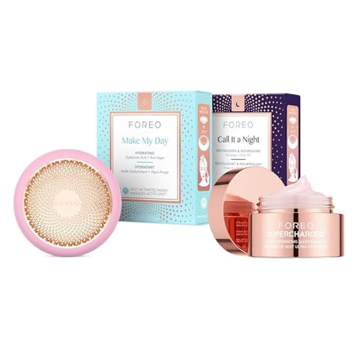 Trousse de test Foreo Hyper Hydra UFO 3 : soin visage complet anti-âge