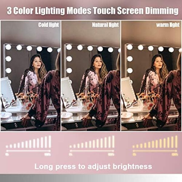 Découvrez notre avis détaillé sur le miroir Hollywood Fenchilin avec lumières LED et Bluetooth : design, qualité, fonctionnalités et prix pour un miroir connecté haut de gamme.