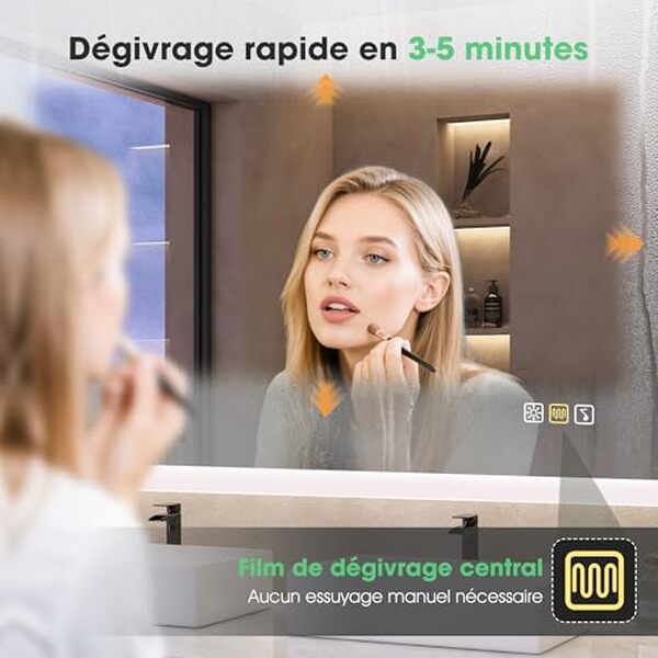 Découvrez notre test détaillé du miroir LED S'bagno 100x70cm avec éclairage intelligent et fonctionnalités modernes pour votre salle de bain.