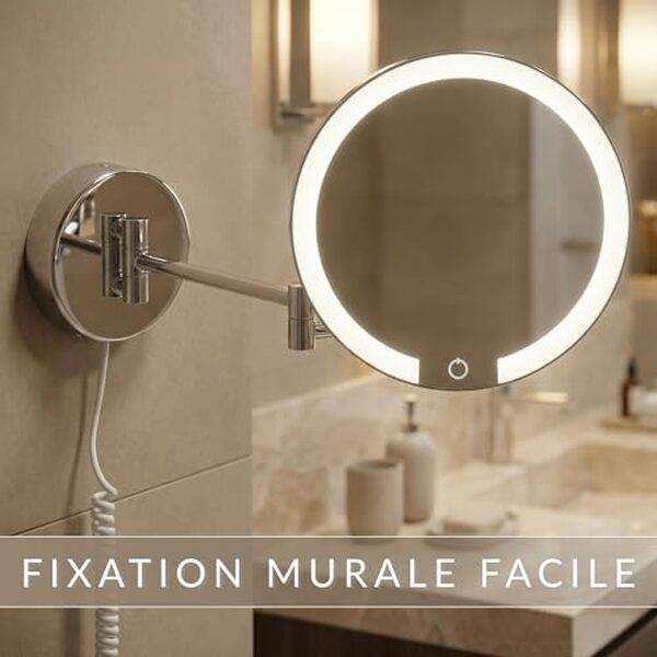 Découvrez notre test détaillé du miroir maquillage LED x7 pivotant Libaro Ravenna : caractéristiques, avantages et avis pour un maquillage professionnel à la maison.