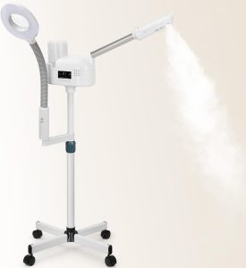 Test du cuiseur vapeur visage 2 en 1 avec lampe 5x