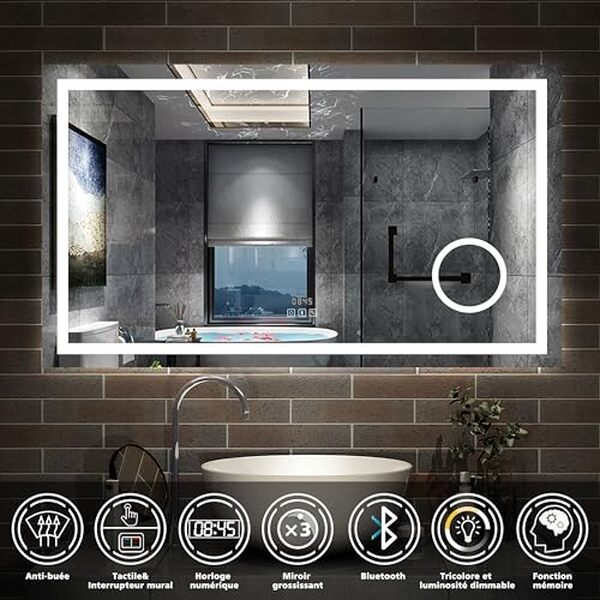 Découvrez notre test complet du miroir LED AICA : design épuré, technologie avancée et fonctionnalités pratiques pour transformer votre salle de bain. 