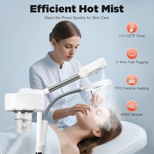 Découvrez notre test détaillé du vapozone facial 750W avec technologie LED et buse rotative 360°. Avis, caractéristiques et conseils d'utilisation pour un soin du visage professionnel à domicile. 