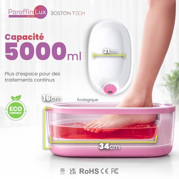 Découvrez le bain de paraffine Boston Tech 5L pour hydrater et adoucir vos mains et pieds. Avis complet, avantages et guide d'utilisation du meilleur soin de paraffine.
