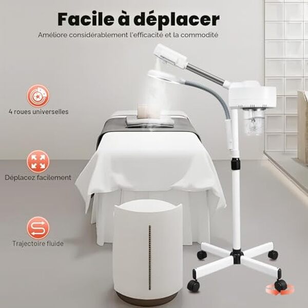 Découvrez notre test détaillé du vapozone esthétique 2 en 1 avec lampe loupe 5X : caractéristiques, performances et avis d'utilisateurs pour un soin du visage professionnel. 
