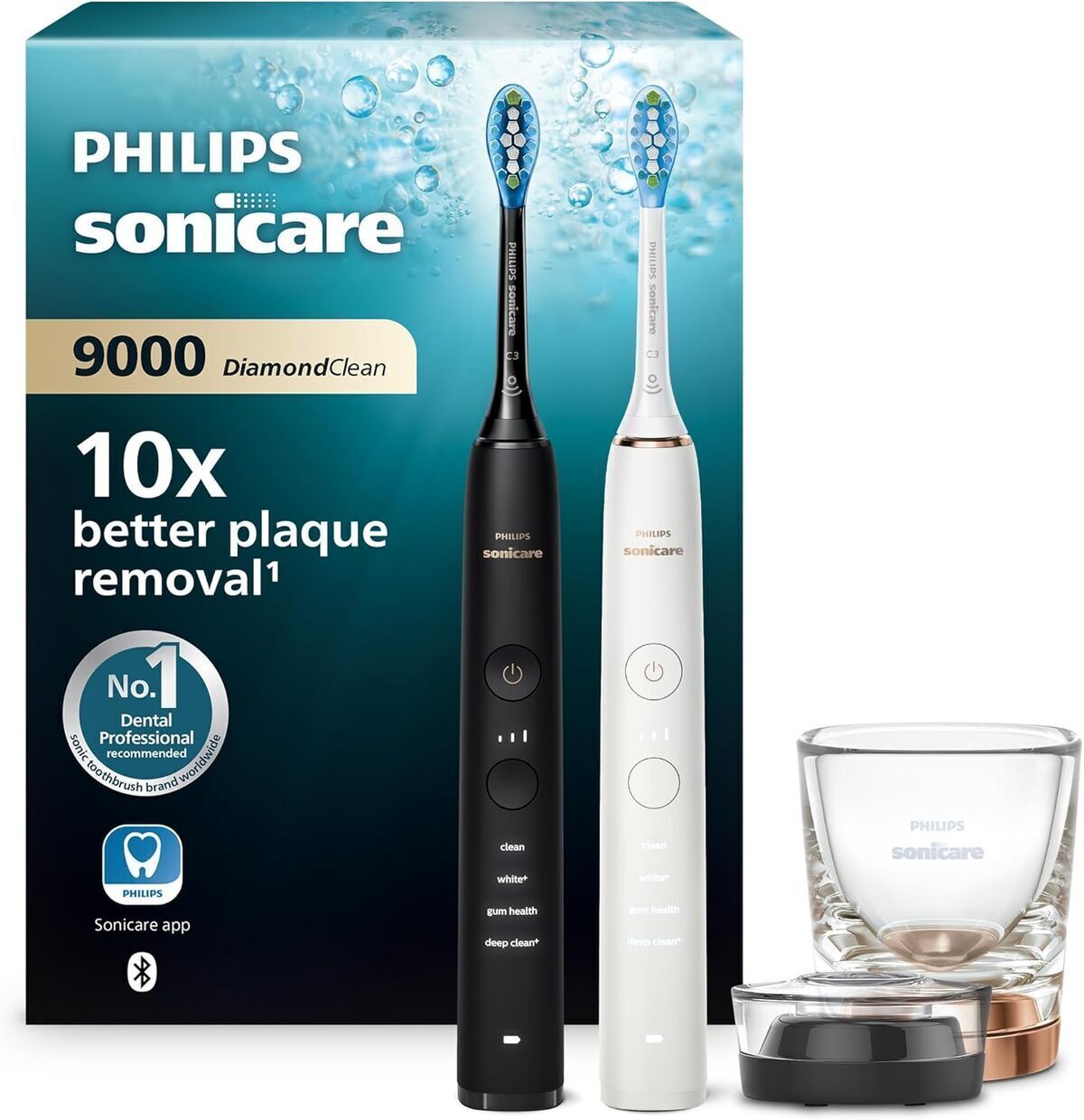 Test de la brosse à dents Philips Sonicare Diamondclean 9000 noir et blanc