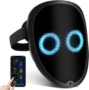 Test du masque facial lumineux LED : innovation cosplay Halloween