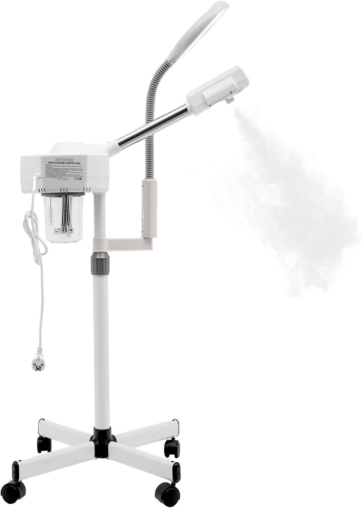 Test du vapozone facial 750W avec LED et buse rotative 360°