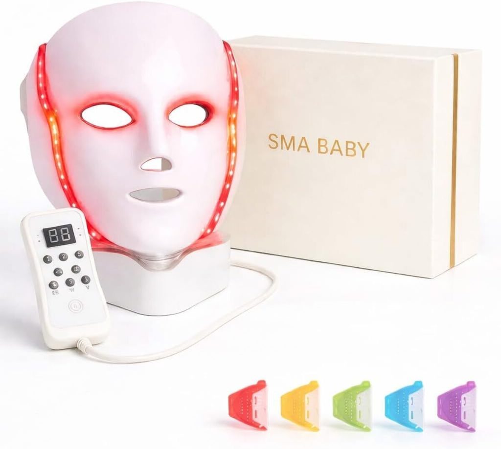 Test : masque LED visage luminothérapie 7 couleurs et infrarouge