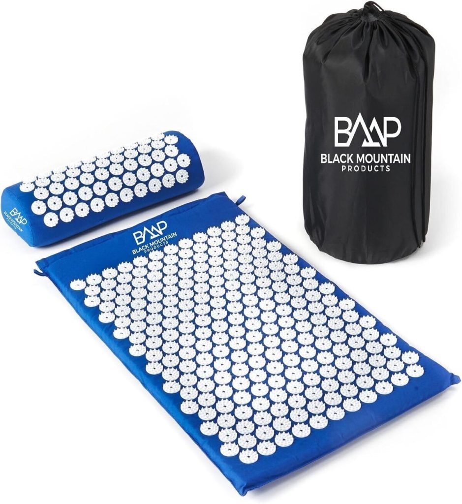 Test : tapis d'acupression black mountain products avec oreiller et sac